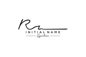 Initial RR signature logo template vector. Hand drawn Calligraphy lettering Vector illustration.