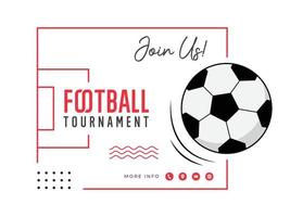 football tournament illustration template vector