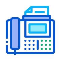 Fax Icon Vector Outline Illustration