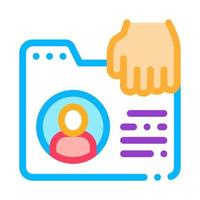 Identity Theft Icon Vector Outline Illustration