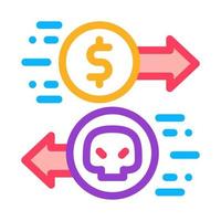 Payment of Hacker Services Icon Vector Outline Illustration