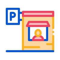 Parking Icon Vector Outline Illustration