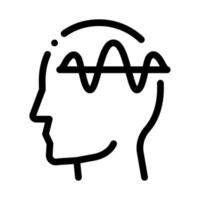 Nervous System of Head Biohacking Icon Vector Illustration