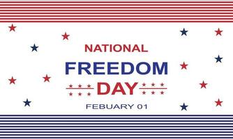 National freedom day background USA vector