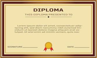 Certificate,Diploma of completion Useful for Certificate of Achievement Certificate of education awards vector