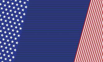 blue and red frame with a usa flag pattern vector