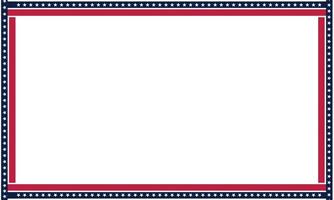 divisor de frontera patriótico bandera estadounidense de estados unidos. vector