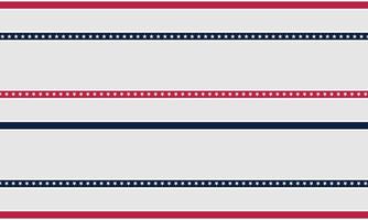 Patriotic border divider american usa flag. vector