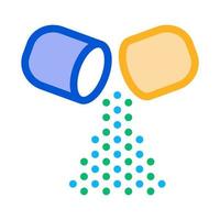 Capsule Inside Supplements Icon Vector Illustration
