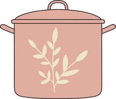 Pots for cooking. vector