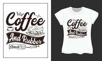 diseño de camiseta svg de café. diseño de archivos de corte svg de café. diseño de camiseta de café. vector