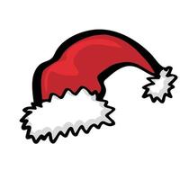 Christmas Santa hat in doodle style vector