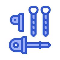 Belay Rappel Alpinism Sport Equipment Vector Icon