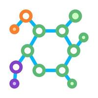 Structure Molecule Medical Biomaterial Vector Icon