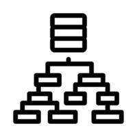 classification of machine learning line icon vector illustration