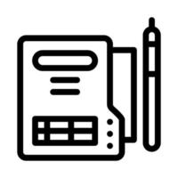 document policy line icon vector illustration sign