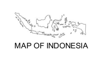 mapa de indonesia para aplicación, ilustración de arte, sitio web, pictograma, infografía o elemento de diseño gráfico. ilustración vectorial vector