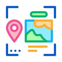 image and gps location for identity color icon vector illustration