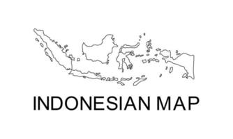 mapa de indonesia para aplicación, ilustración de arte, sitio web, pictograma, infografía o elemento de diseño gráfico. ilustración vectorial vector