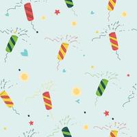 Hand drawn doodles. Fourth of July. Independence Day. Vector seamless pattern