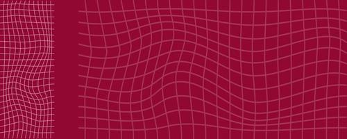 Geometric Background deformed mesh. Viva Magenta color. Vector template for banner, storys, cover.