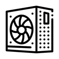 power supply black icon vector illustration