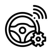 network car drive icon vector outline illustration