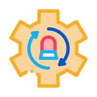 signalization code mistake working process icon vector outline illustration