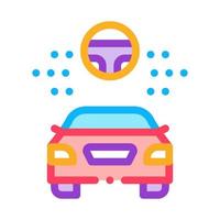 ayuda para conducir la ilustración del contorno del vector del icono del coche