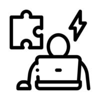 human testing software icon vector outline illustration