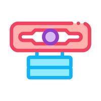 web camera color icon vector illustration