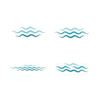 Water wave icon vector