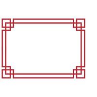 Chinese border design vector