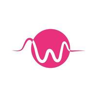 Sound waves vector illustration