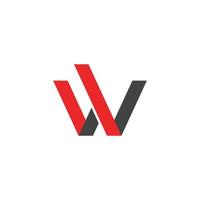 W Letter Logo Template vector