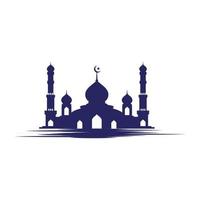 Mosque Moslem icon vector Illustration