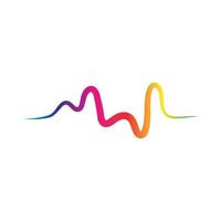 Sound waves vector illustration