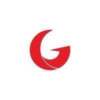 letter g simple rotate arrow geometric logo vector