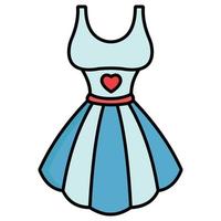 Dress which can easily edit or modify vector