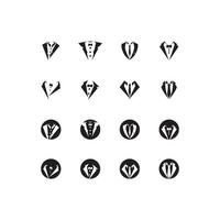 Tuxedo icon and symbol vector template