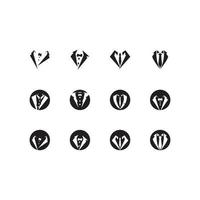 Tuxedo icon and symbol vector template