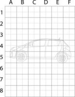 página de dibujo de coche