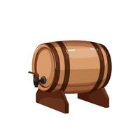 cellar barrel wine cartoon vector illustration