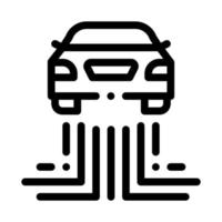 car electronic technology icon vector outline illustration