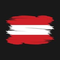 Austria Flag Brush Vector Illustration