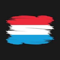 Luxembourg Flag Brush Vector Illustration