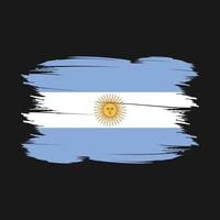 ilustración de vector de pincel de bandera argentina