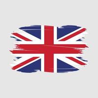 UK Flag Brush Vector Illustration
