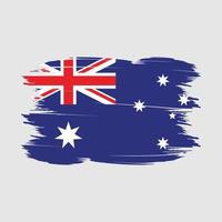 ilustración de vector de pincel de bandera de australia