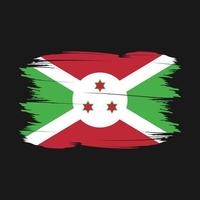 ilustración de vector de pincel de bandera de burundi